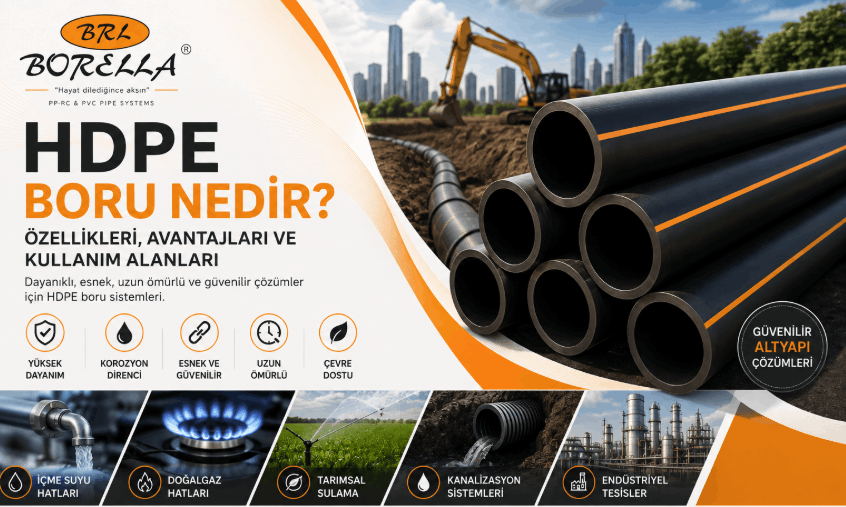 HDPE Boru Nedir? Özellikleri, Avantajları, Kullanım Alanları ve Doğru HDPE Boru Seçim Rehberi