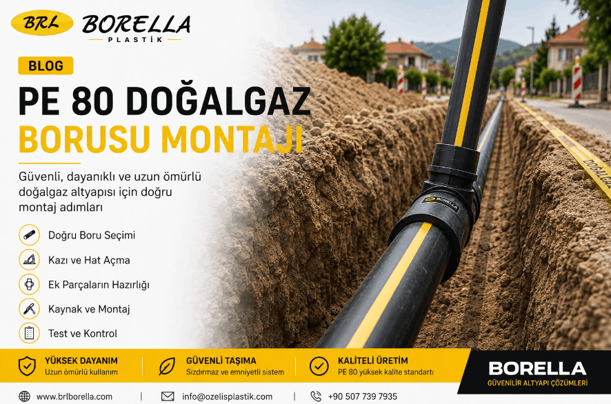 PE80 Doğalgaz Borusu Montajında Dikkat Edilmesi Gereken 10 Kritik Nokta