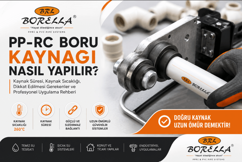 PP-RC Boru Kaynağı Nasıl Yapılır? Kaynak Süresi, Kaynak Sıcaklığı, Dikkat Edilmesi Gerekenler ve Profesyonel Uygulama Rehberi