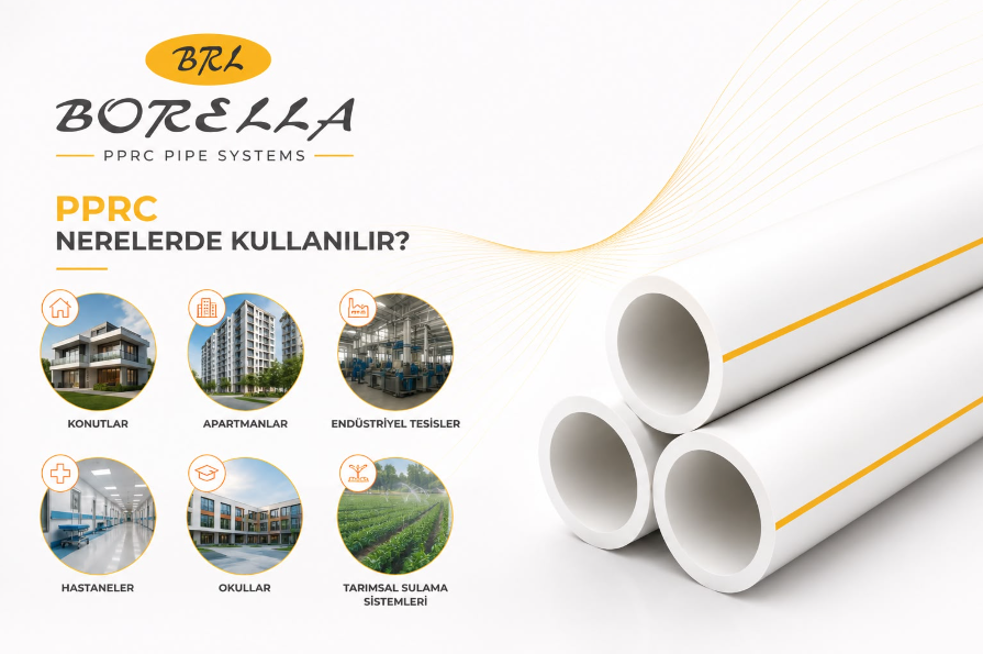 PPRC Boru Nerede Kullanılır? Konutlardan Endüstriyel Tesislere Tüm Kullanım Alanları